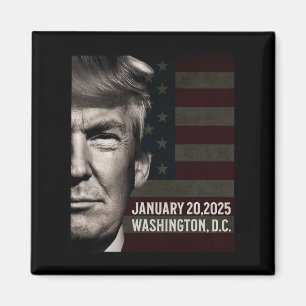 President Donald Trump 2025 Inauguration Date Comm Magnet