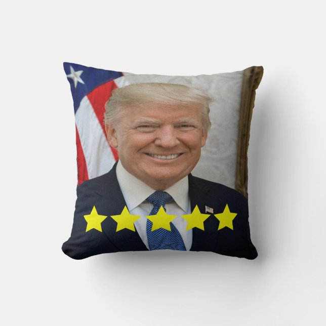 President Donald Trump Approval Rating Cushion (Front)