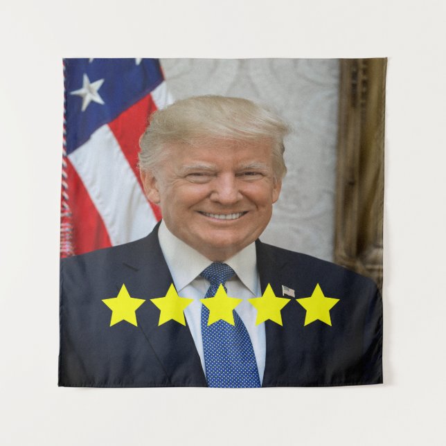 President Donald Trump Approval Rating Tapestry (Front)