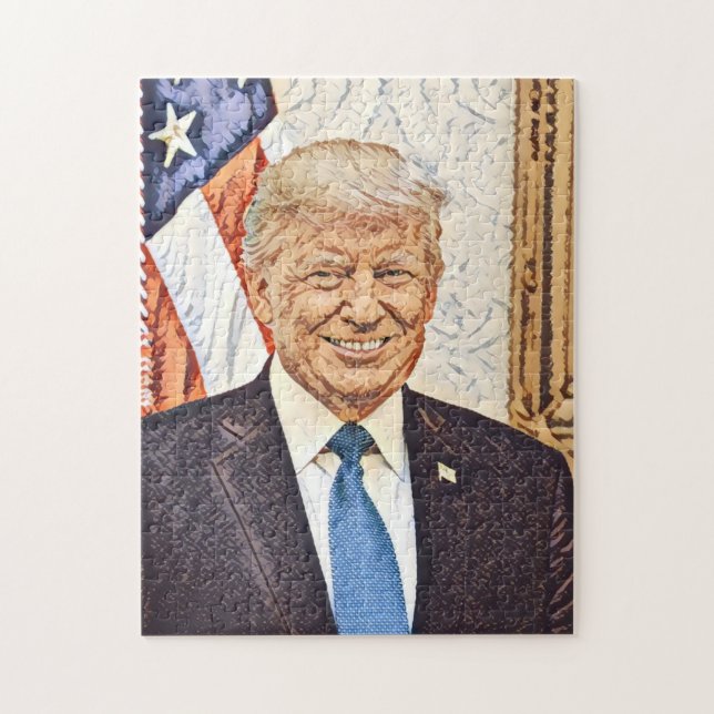 President Donald Trump Art Puzzle (Vertical)