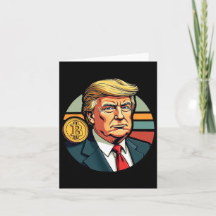 President Donald Trump Bitcoin Dogecoin Crypto Ret Card