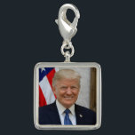 President Donald Trump Charm<br><div class="desc">Check out Classieladiee's design! Personalise your own merchandise on any of my Products simply by clicking on the Customise button to insert your own name or text to make a unique product. Try adding text using various fonts & view a preview of your design! Zazzle's easy to customise products have...</div>