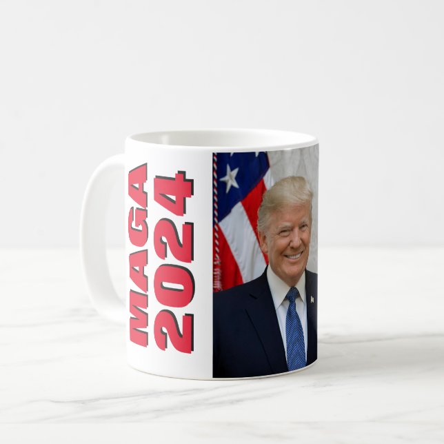 President Donald Trump Coffee Mug (Front Left)