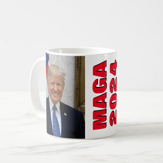 President Donald Trump Coffee Mug (Front Left)