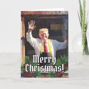 President Donald Trump Fast Food Christmas 2024 Holiday Card
