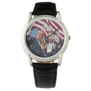 President Donald Trump Fight Fight Fight USA Flag Watch