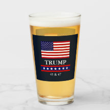 PRESIDENT DONALD TRUMP GLASS