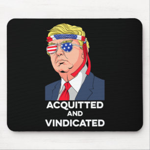 President Donald Trump Impeachment Acquitted And V Mouse Pad