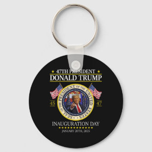 President Donald Trump Inauguration 2025 Tees Uni- Key Ring
