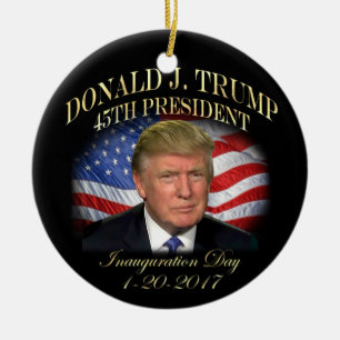 President Donald Trump Inauguration Commemorative Ceramic Ornament