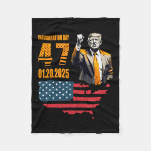 President Donald Trump Inauguration Day 2025 1 Fleece Blanket
