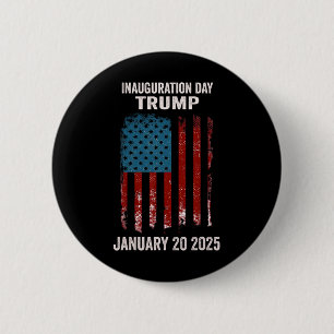 President Donald Trump Inauguration Day 2025 2 6 Cm Round Badge