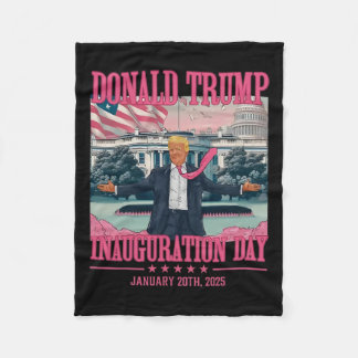 President Donald Trump Inauguration Day 2025 3  Fleece Blanket