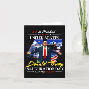 President Donald Trump Inauguration Day 2025 47th Card