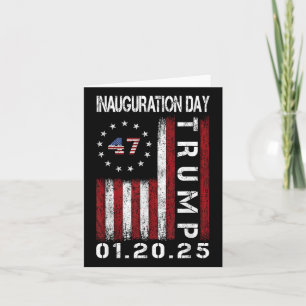 President Donald Trump Inauguration Day 2025 Card