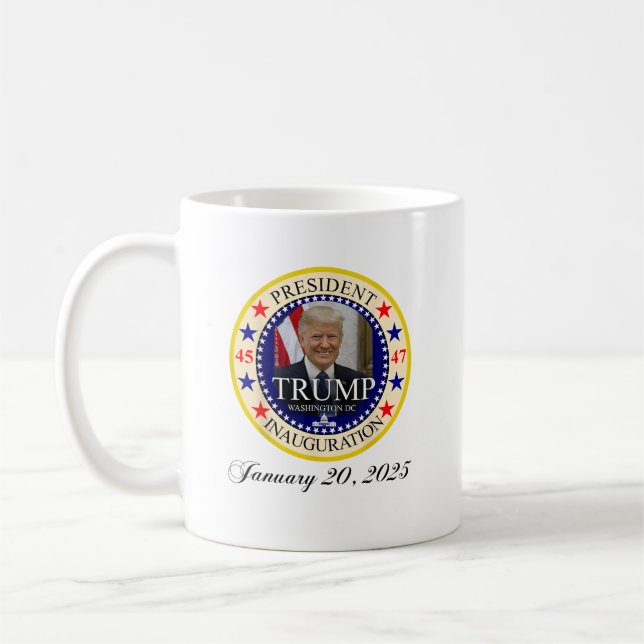 President Donald Trump Inauguration Day 2025 Coffee Mug (Left)