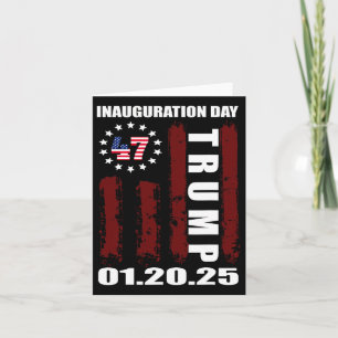 President Donald Trump Inauguration Day 2025 Memor Card
