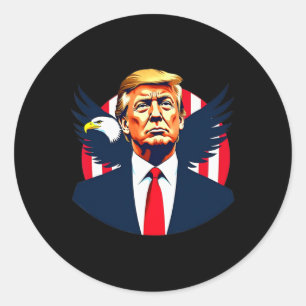 President Donald Trump Inauguration Day 2025 Memor Classic Round Sticker