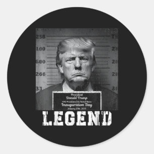 President Donald Trump Inauguration Day 2025 Memor Classic Round Sticker