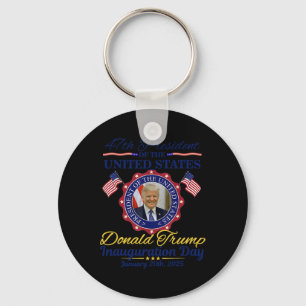 President Donald Trump Inauguration Day 2025 Memor Key Ring