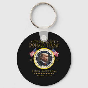 President Donald Trump Inauguration Day 2025 Memor Key Ring