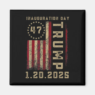 President Donald Trump Inauguration Day 2025 Memor Magnet
