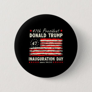 President Donald Trump Inauguration Day 2025 Vinta 6 Cm Round Badge