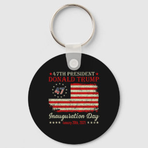 President Donald Trump Inauguration Day 2025 Vinta Key Ring