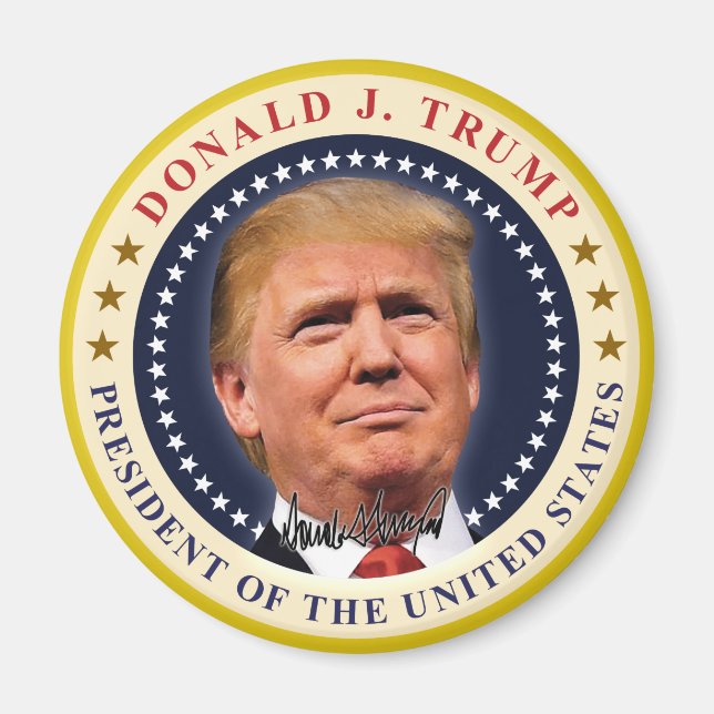 President Donald Trump Inauguration Day Souvenir Magnet (Front)