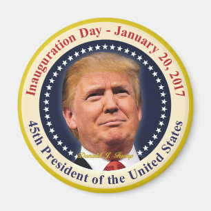 President Donald Trump Inauguration Day Souvenir Magnet