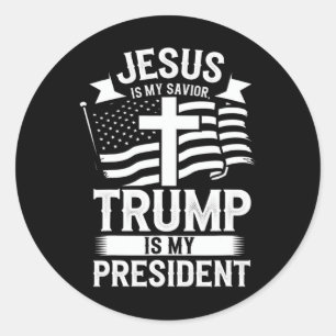 President Donald Trump Inauguration Supporter Janu Classic Round Sticker