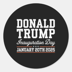 President Donald Trump Inauguration Supporter Memo Classic Round Sticker