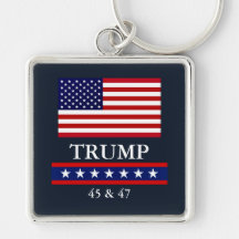 PRESIDENT DONALD TRUMP LARGE KEYCHAIN