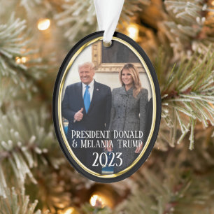 President Donald Trump & Melania 2023 Ornament