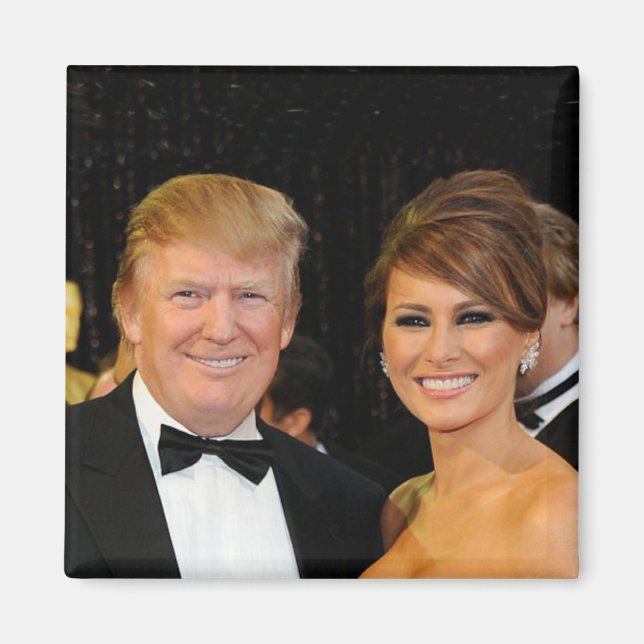 PRESIDENT DONALD TRUMP & MELANIA MAGNET (Front)