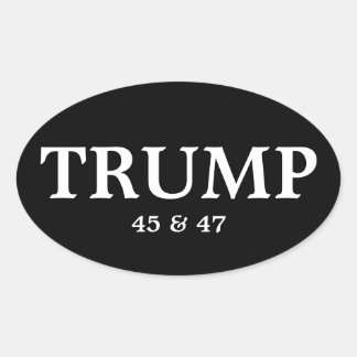 PRESIDENT DONALD TRUMP OVAL BUMPER STICKER