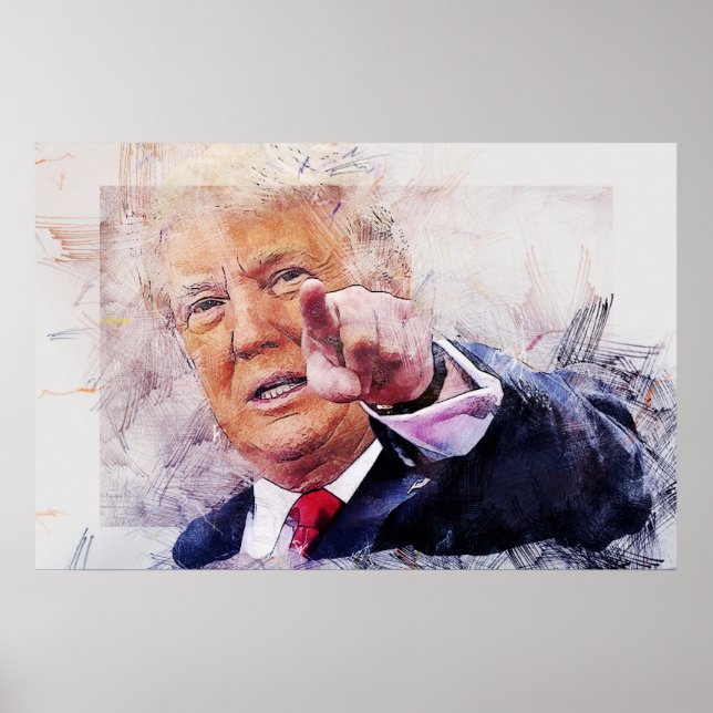 President Donald Trump Poster (Front)