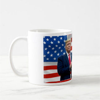 President Donald Trump USA Flag Coffee Drink Mug