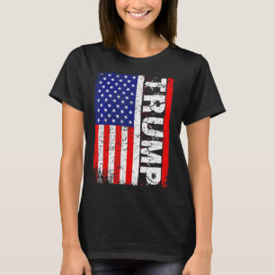 PRESIDENT Donald Trump Vintage USA Flag T-Shirt