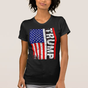 PRESIDENT Donald Trump  Vintage USA Flag T-Shirt