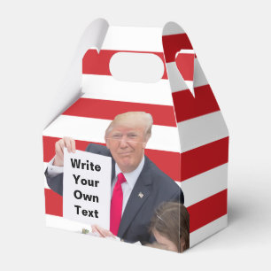 President Donald Trump - Write Your Own Text Favour Box