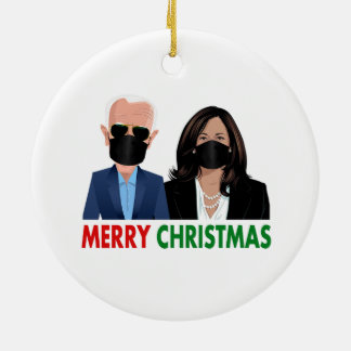 President Elect Joe Biden Kamala Harris Ceramic Ornament