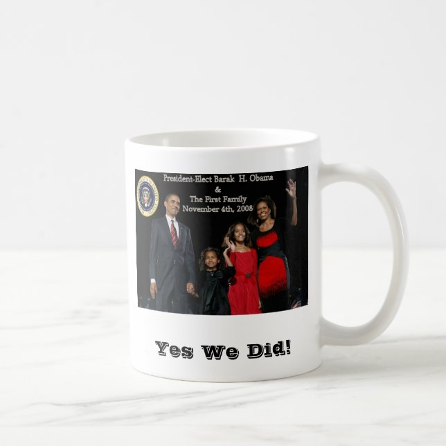 President Elect Obama First Family Presidential... Coffee Mug (Right)