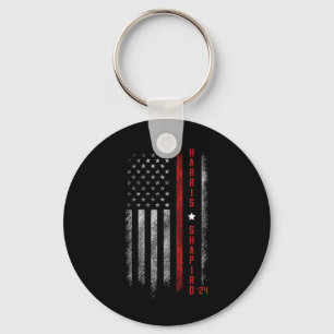 President Election -flag - Kamala Harris Key Ring