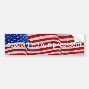 president flag sticker