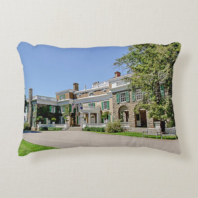 President Franklin D. Roosevelt’s (FDR) Mansion Decorative Cushion (Front)