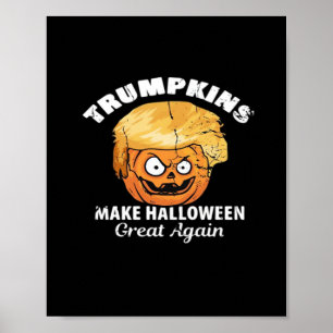 President Funny Trumpkins Halloween Poster