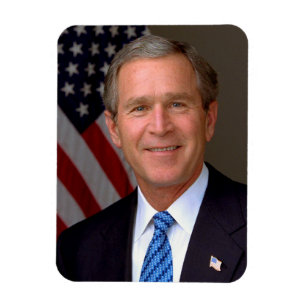 President George W Bush Offical Portrait 3x4 Magnet