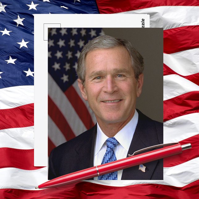 President George W Bush Official Portrait Postcard (President George W Bush Official Portrait Postcard)