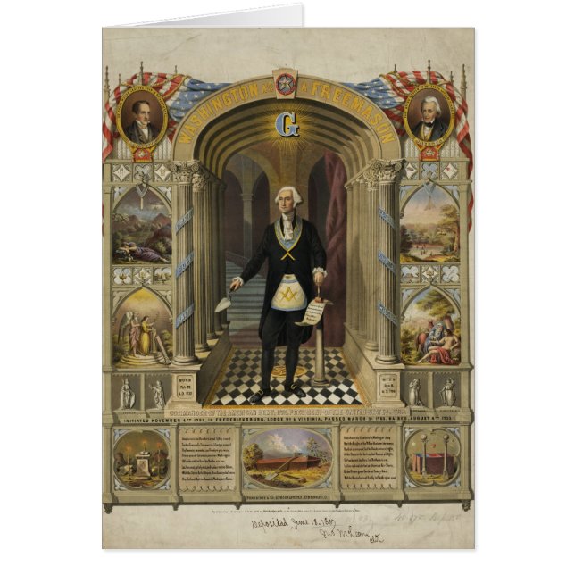 President George Washington as a Freemason (Front)